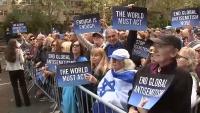 Tensions rise outside United Nations on eve of Israeli Prime Minister Netanyahu's address