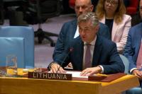Lithuanian Foreign Minister Calls on Russia to Start Peace Talks with Ukraine