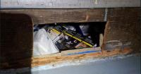 Hidden tobacco stash under stairs and £15k cannabis uncovered by police