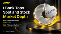 LBank Ranks No. 1 for Mainstream Crypto ($52.16M) and Stock Depth (4.4x) in BeInCrypto Report