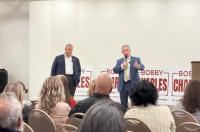 With Christie by his side, Bobby Charles distances himself from Trump