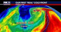 Orlando weather: Fall cold front moving through Central Florida on Thursday