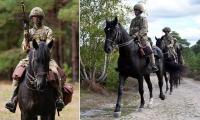 Can't stop the cavalry! British army turns to horses to travel silently and unseen in the age of drone warfare