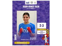 Asian Games 2026: Indian boxer Sakshi suffers 3-2 defeat in women’s 51kg, Parveen advances to quarterfinals