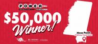 Another $50,000 Powerball Prize Won in Mississippi