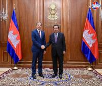 Samdech Techo Hun Sen Receives EU Ambassador to Cambodia