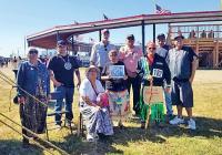 Wounded Knee descendants meet with candidate for U.S. Senate during the Cheyenne River Powwow