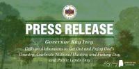 Governor Ivey Calls on Alabamians to Get Out and Enjoy God’s Country, Celebrate National Hunting and Fishing Day and Public Lands Day