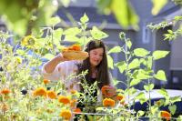 A former teacher creates eco-fashion from her flourishing Sebastopol microgarden