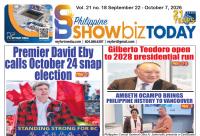 PHILIPPINE SHOWBIZ TODAY (SEPTEMBER 22 – OCTOBER 7)
