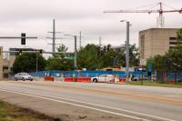 Cooper Drive construction closes sidewalk and bike lane near campus