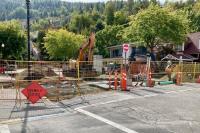 Underground work begins on new transit exchange in downtown Trail