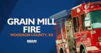Residents evacuated after Grain Mill fire in Piqua, Kansas