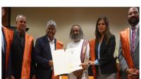 Gurudev Sri Sri Ravi Shankar Honoured by New Jersey Legislature