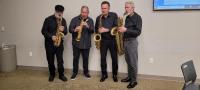 A review of the Dolce Quattro Saxaphone Quartet’s “Motion Picture Music Magic” concert at the Cooper Memorial Library