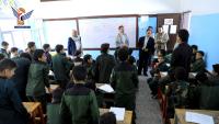 Education minister inspects educational process at martyr Al-Wazir School in Capital