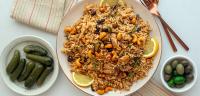 Middle Eastern Rice with Spices, Pistachios, Cashews and Raisins