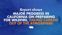 NEW: Report shows major progress in California on preparing for wildfire, avoiding millions of tons of carbon pollution and toxic smoke