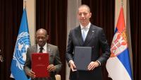 Đurić Confers with Foreign Minister of Saint Kitts and Nevis