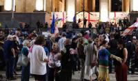 Protesters in Tbilisi wished for the "Georgian Dream" to disappear.