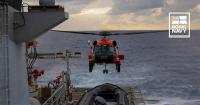 HMS Trent Conducts Aviation Training with US Coast Guard in Caribbean