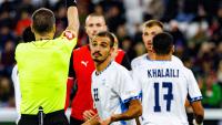 Israeli shown red card for 'shooting gesture' with corner flag, but the truth turns out to be rather different
