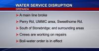 Water service interrupted again in Grenada after overnight main break