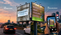 When brands use the back of billboards, is it for passing cars or scrolling feeds?
