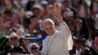 Pope makes first official visit to France in 18 years, meeting abuse survivors and EU leaders