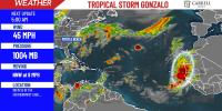 FIRST ALERT: Tropical Storm Gonzalo forms off African Coast