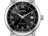 Citizen's new full stainless-steel automatic features a clean, minimalistic black dial