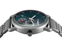 Timex's new affordable analog watch debuts with a gunmetal case, minimalistic teal dial