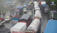 Highways connecting Kathmandu obstructed, public transport suspended