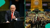 Dozens of delegates from multiple countries walk out as Israel PM Netanyahu addresses UNGA