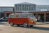 This retro-electric VW bus was one of the wildest sights at Germany’ s classiest car event