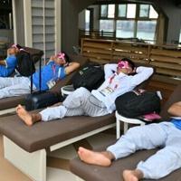 Welcome aboard the Costa Serena, the Asian Games floating hotel