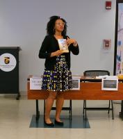 Author shares global experiences at discussion