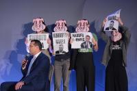 Watch: Updated - Activists storm conference to call for PA chief resignation
