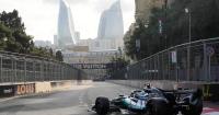 George Russell takes emphatic Azerbaijan pole after Kimi Antonelli’s crash