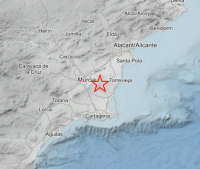 Magnitude 3.5 earthquake shakes Region of Murcia, buildings and furniture sway