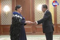 Samdech Techo Hun Sen Receives Newly Appointed New Zealand Ambassador to Cambodia