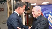 Protesters gather outside Dutch Embassy to Israel wanting answers on Netanyahu-Rutte Oct. 7 call