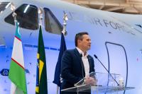 Embraer hands over Uzbekistan’s first C-390 transport aircraft