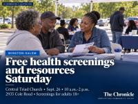 Central Triad Church to offer free health screenings, community resources Saturday