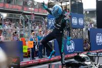 George Russell capitalises on rare Kimi Antonelli ‘mistake’ to take pole at Azerbaijan GP