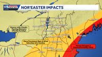 Nor'easter to bring rain, some wind to Vermont, New York this weekend