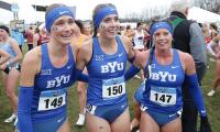 BYU cross country team sparks bitter religious debate after posting photos of scantily-clad female athletes