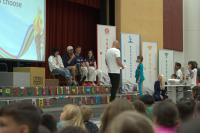 IOC president, Park City Paralympic gold medalist meet with Salt Lake City students