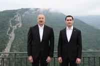 President Ilham Aliyev congratulates Turkmen President on Independence day