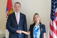 Đurić Confers with U.S. Under Secretary for Public Diplomacy Sarah Rogers